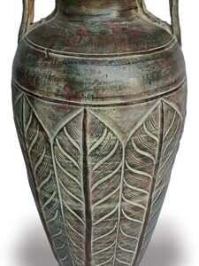 Vase with Feather Design