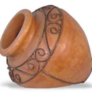 Welcome Pot with Iron Trim