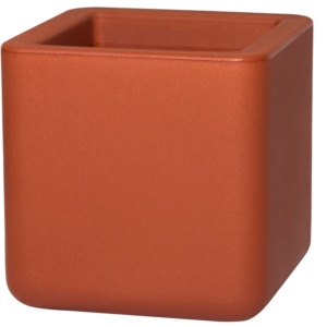 Quattro Pot with Saucer- Copper