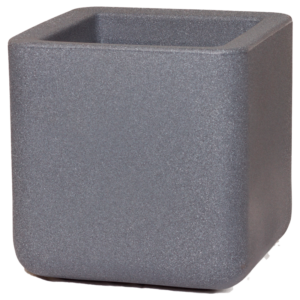 Quattro Pot with Saucer- Stone