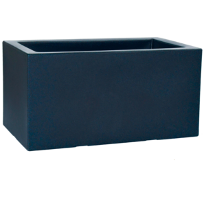 Rectangular Planter with Saucer - Midnight