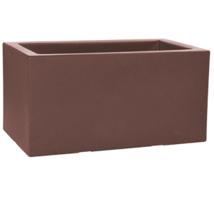 Rectangular Planter with Saucer - Oxide